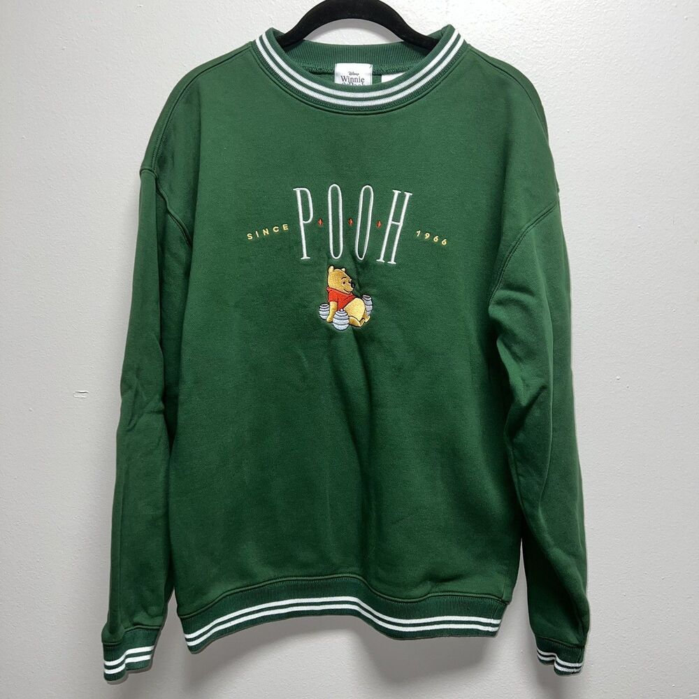 Disney Parks Crewneck Adult Small Winnie The Pooh Sweatshirt Embroidered